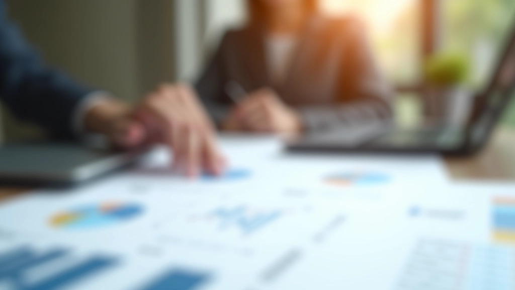 Diagramme und Statistiken zum Immobilienmarkt auf Schreibtisch, analytische Grafiken